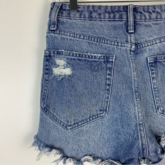 Show Me Your Mumu Athens High Waisted Womens Denim Shorts Size 26 - Picture 9 of 11